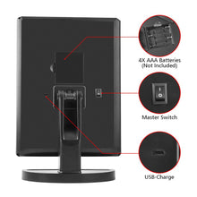 Load image into Gallery viewer, Touchscreen 3-Panel LED Makeup Mirror