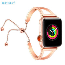 Load image into Gallery viewer, Apple Watch Bands Adjustable Stainless Steel Strap / iWatch series 3 2 1 (38mm/42mm)